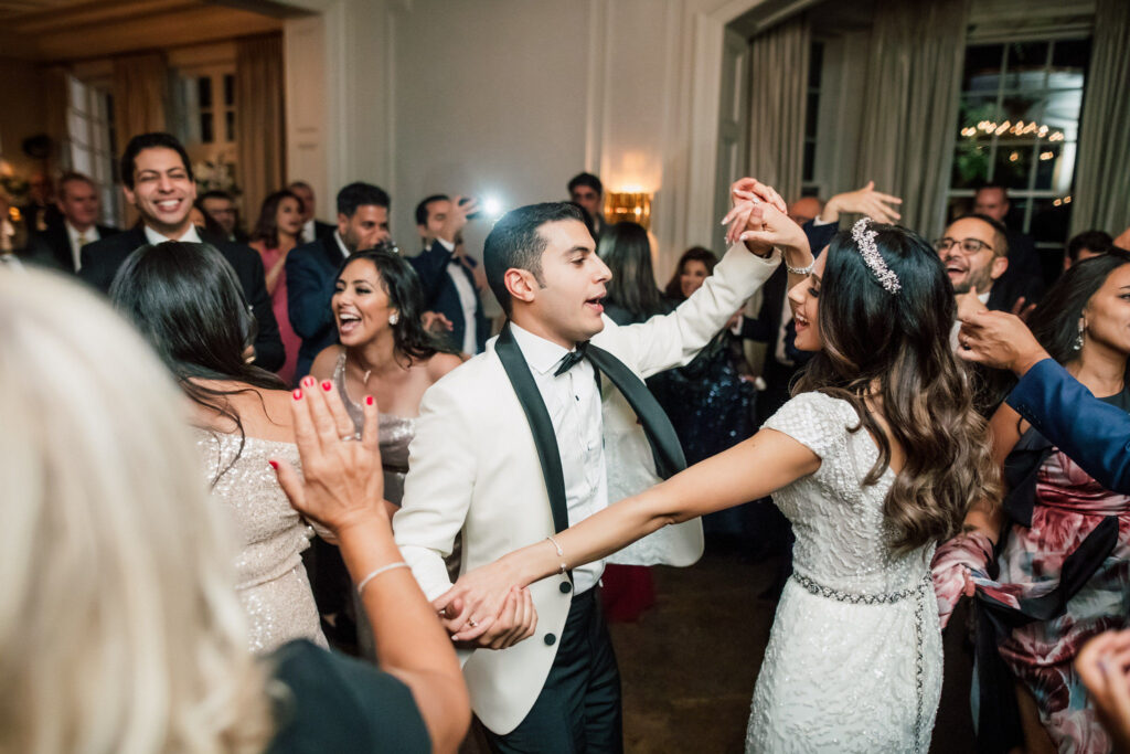 bride and groom dancing graydon hall manor