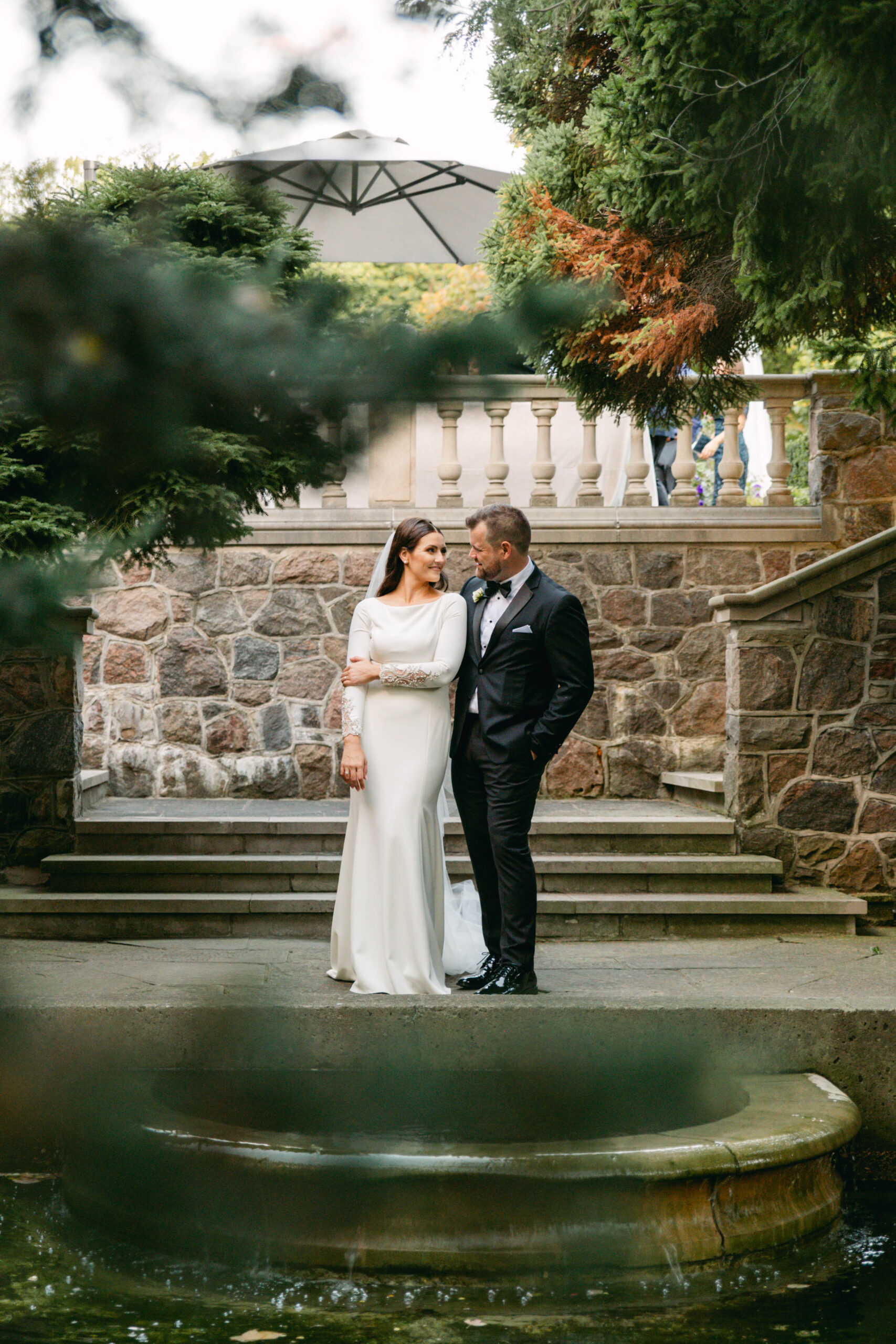 Bride & Groom Garden Photo Graydon Hall Manor